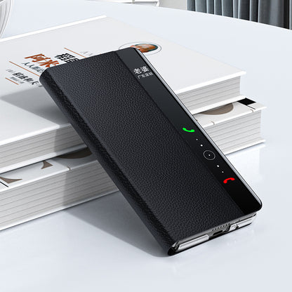 Protective Cover for Huawei Mate X3 5G Cowhide Leather PC Phone Case Phone Shell