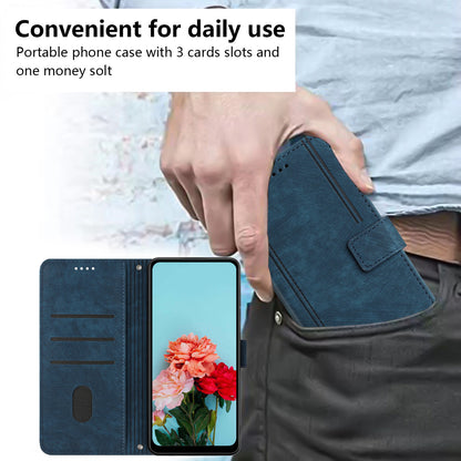 For Infinix Note 12 G96 4G Imprinted Lines Phone Shell Cover PU Leather Wallet Phone Stand Case with Straps