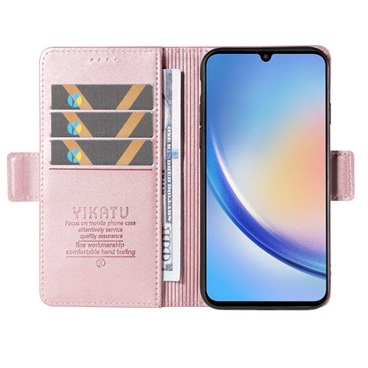 YIKATU YK-003 PU Leather Flip Cover for Samsung Galaxy A34 5G Phone Case with Wallet
