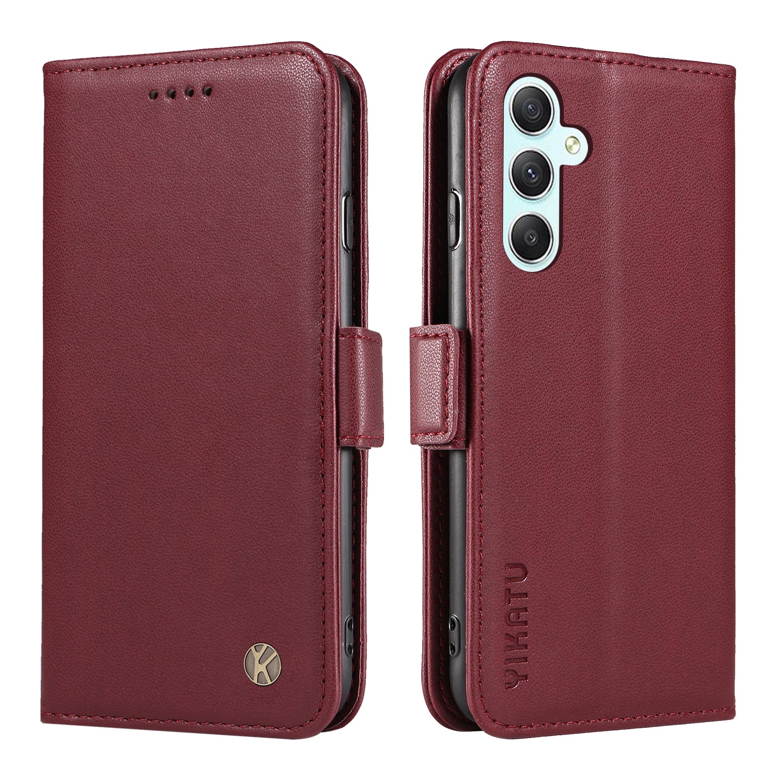YIKATU YK-003 PU Leather Flip Cover for Samsung Galaxy A34 5G Phone Case with Wallet