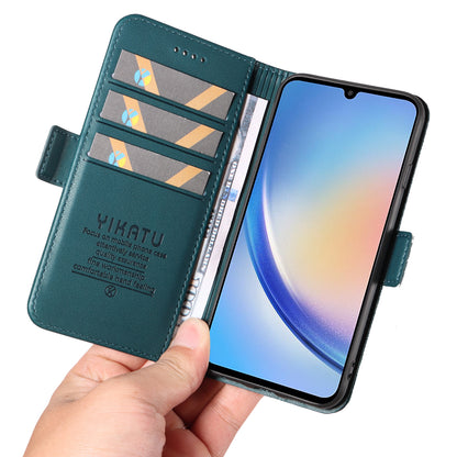 YIKATU YK-003 PU Leather Flip Cover for Samsung Galaxy A34 5G Phone Case with Wallet