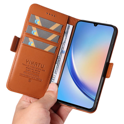 YIKATU YK-003 PU Leather Flip Cover for Samsung Galaxy A34 5G Phone Case with Wallet