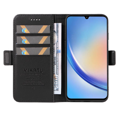 YIKATU YK-003 PU Leather Flip Cover for Samsung Galaxy A34 5G Phone Case with Wallet