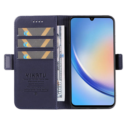 YIKATU YK-003 PU Leather Flip Cover for Samsung Galaxy A34 5G Phone Case with Wallet