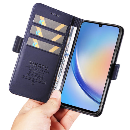 YIKATU YK-003 PU Leather Flip Cover for Samsung Galaxy A34 5G Phone Case with Wallet