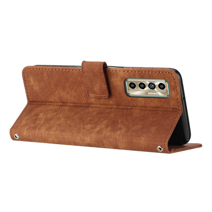 For Tecno Camon 17P / 17 Pro Anti-Scratch PU Leather Wallet Phone Case Skin-touch Flip Stand Mobile Phone Cover