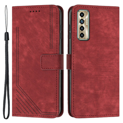 For Tecno Camon 17P / 17 Pro Anti-Scratch PU Leather Wallet Phone Case Skin-touch Flip Stand Mobile Phone Cover