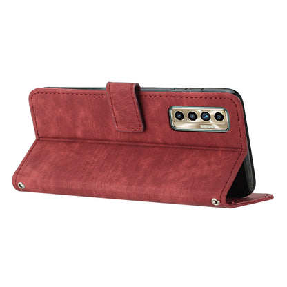 For Tecno Camon 17P / 17 Pro Anti-Scratch PU Leather Wallet Phone Case Skin-touch Flip Stand Mobile Phone Cover