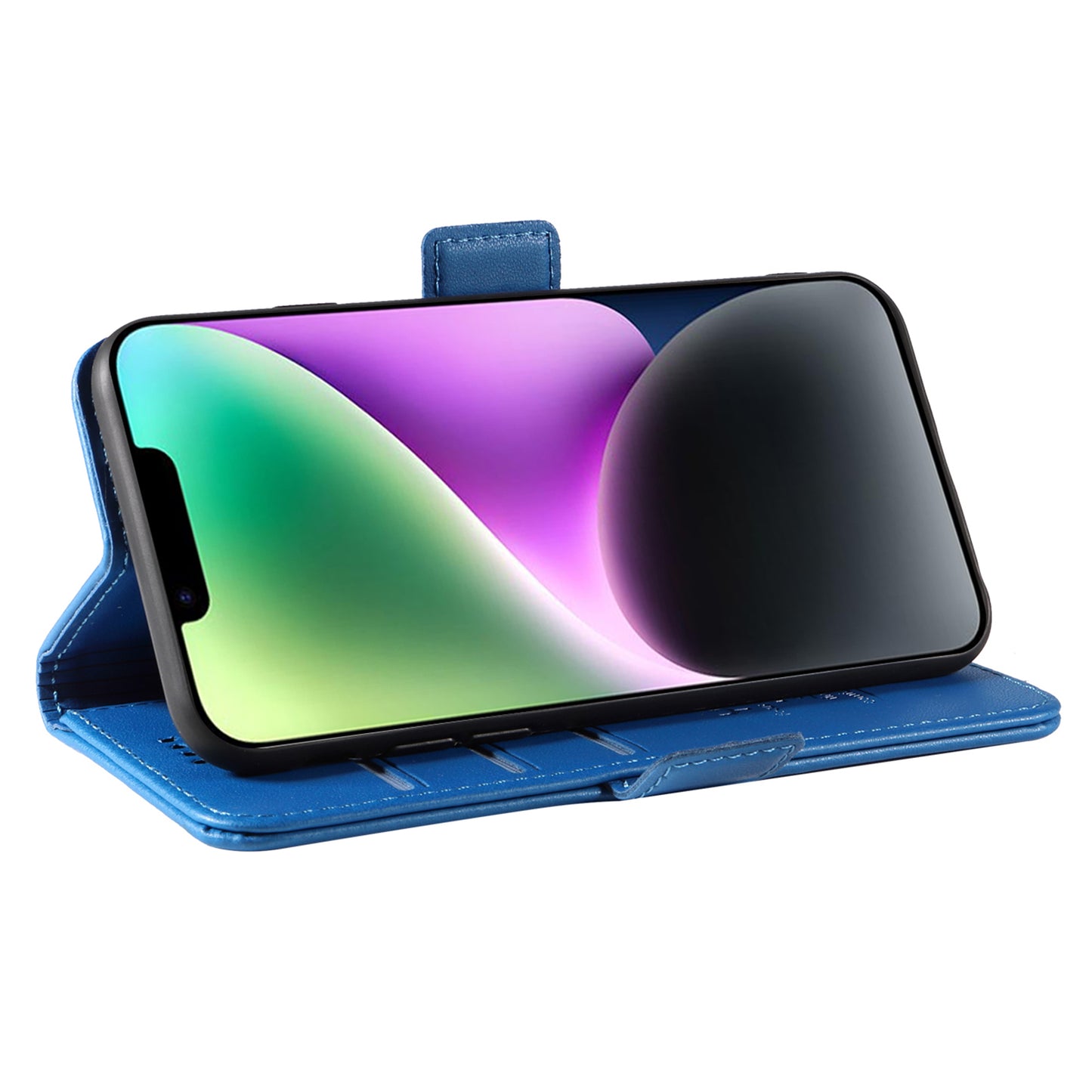 YIKATU YK-003 For iPhone 14 PU Leather Magnetic Flip Case Wallet Stand Protective Cover