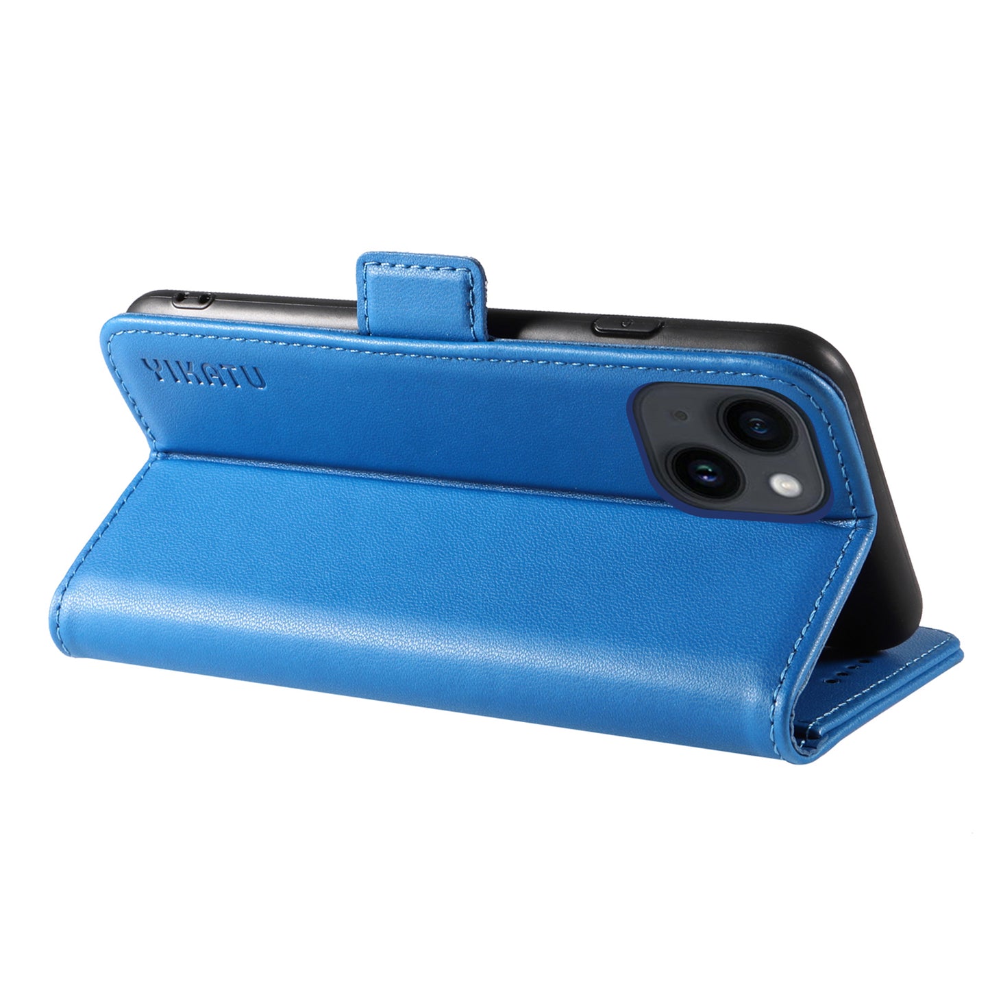 YIKATU YK-003 For iPhone 14 PU Leather Magnetic Flip Case Wallet Stand Protective Cover