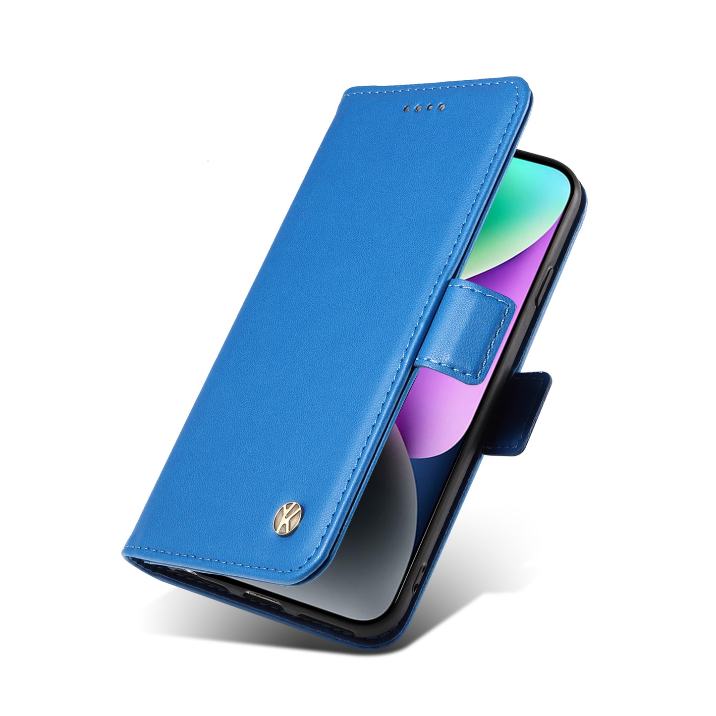 YIKATU YK-003 For iPhone 14 PU Leather Magnetic Flip Case Wallet Stand Protective Cover