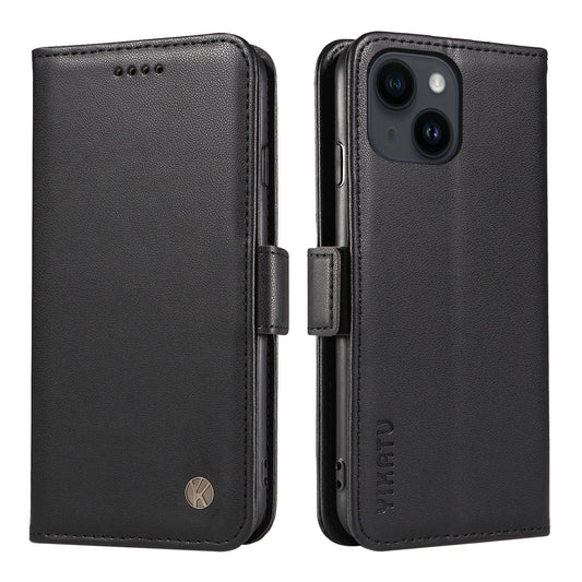 YIKATU YK-003 For iPhone 14 PU Leather Magnetic Flip Case Wallet Stand Protective Cover