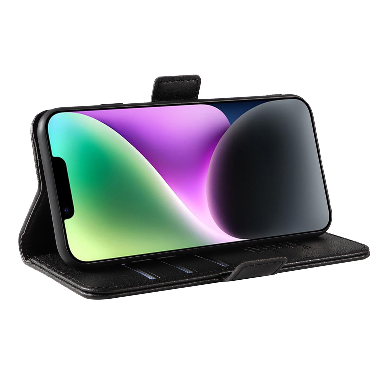 YIKATU YK-003 For iPhone 14 PU Leather Magnetic Flip Case Wallet Stand Protective Cover