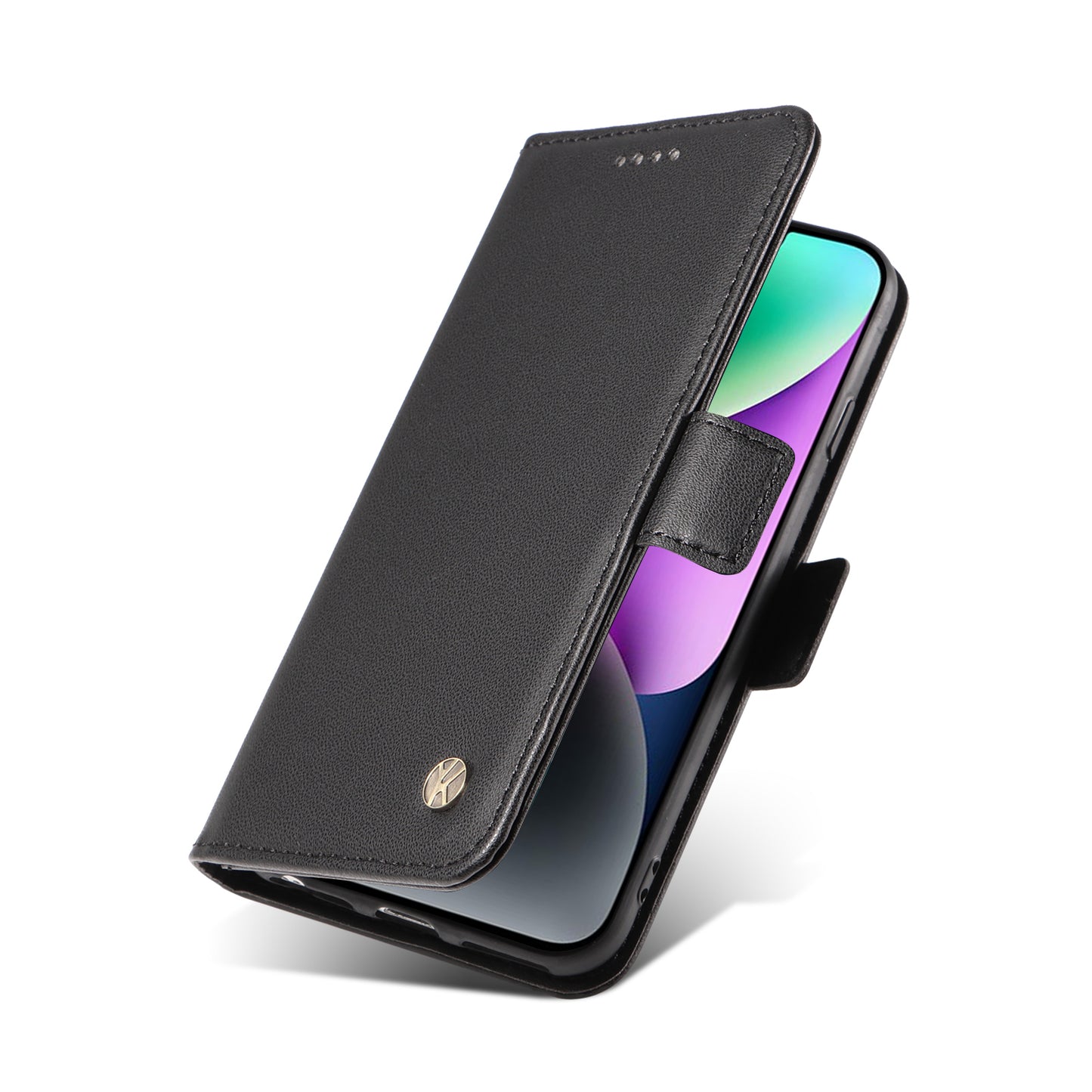 YIKATU YK-003 For iPhone 14 PU Leather Magnetic Flip Case Wallet Stand Protective Cover