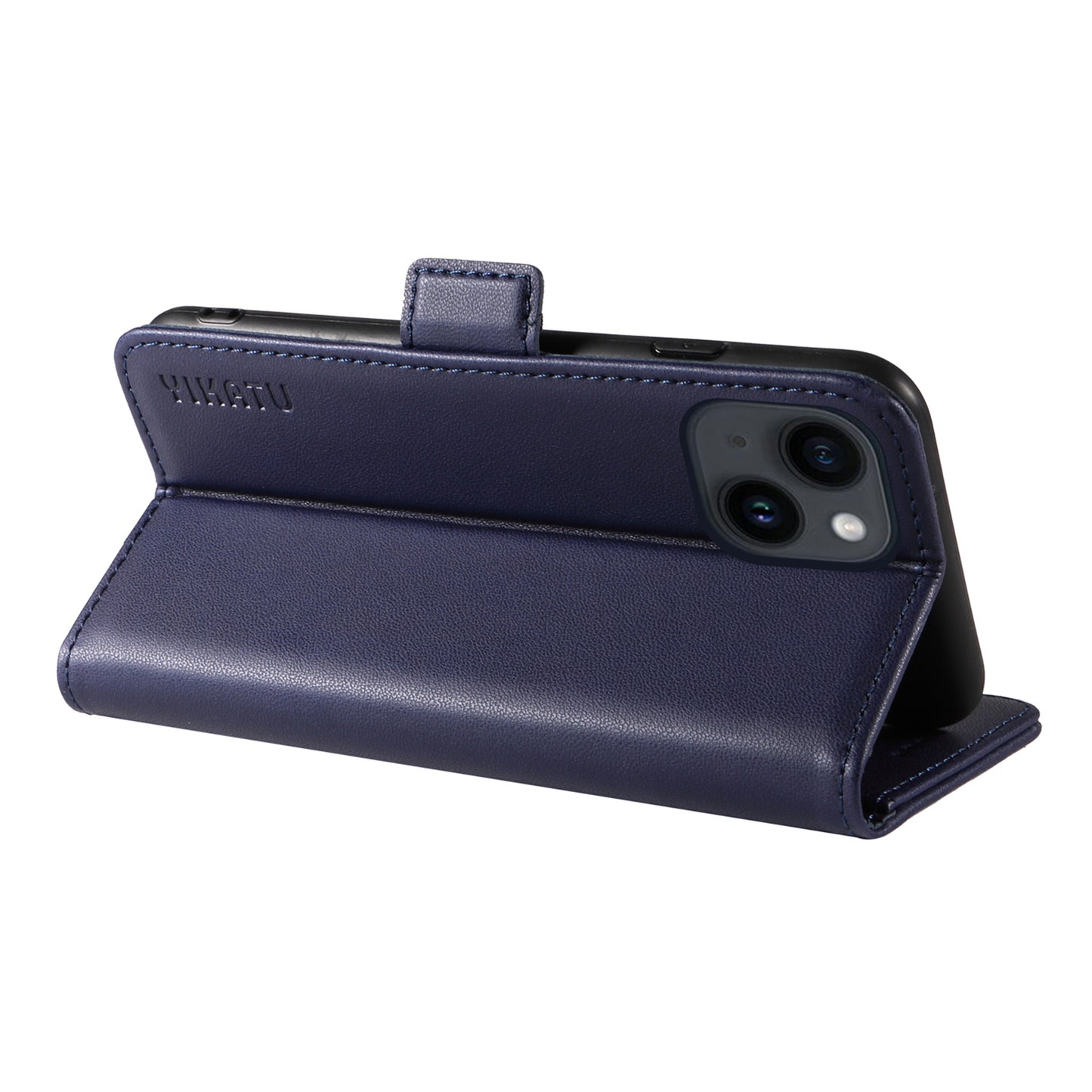 YIKATU YK-003 For iPhone 14 PU Leather Magnetic Flip Case Wallet Stand Protective Cover