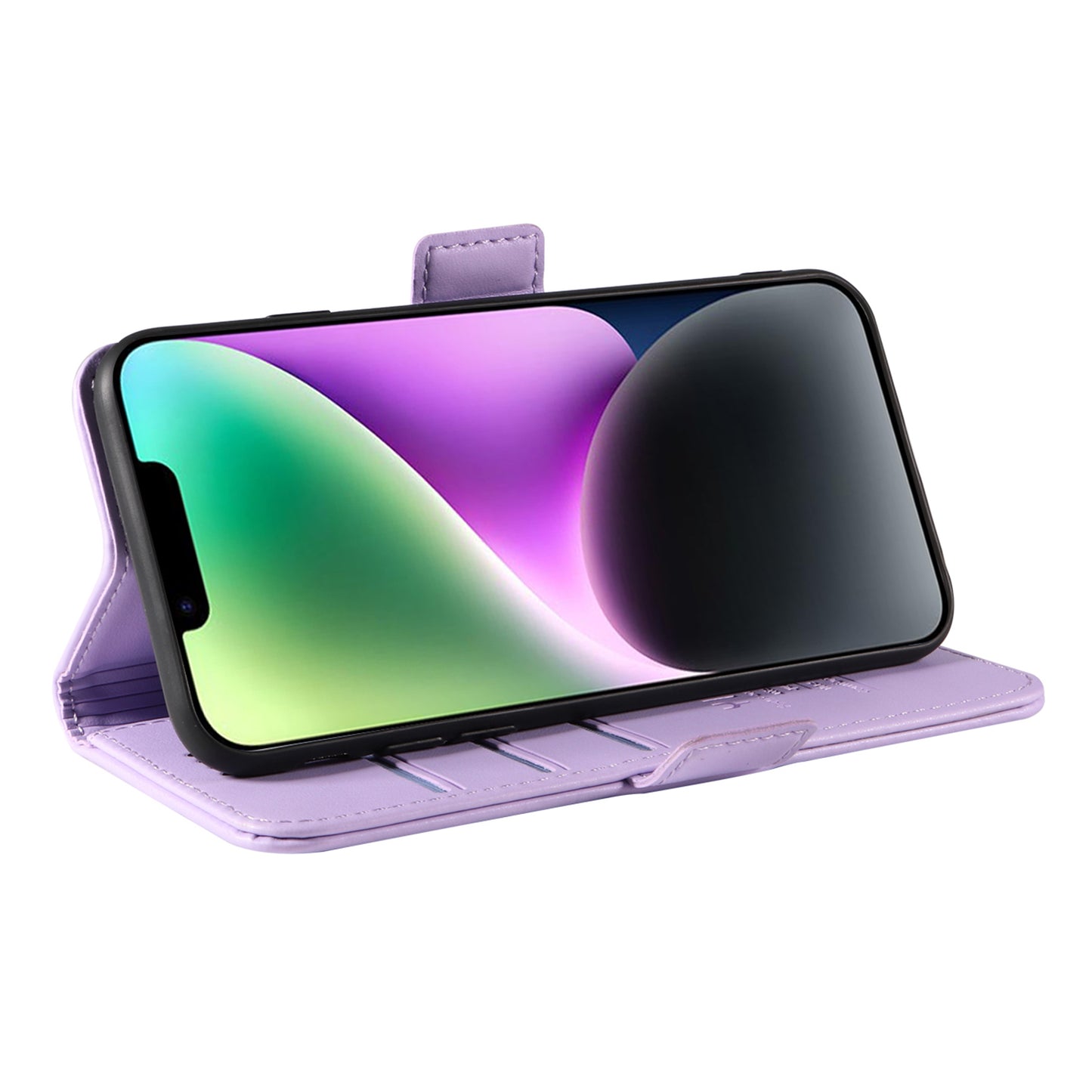 YIKATU YK-003 For iPhone 14 PU Leather Magnetic Flip Case Wallet Stand Protective Cover