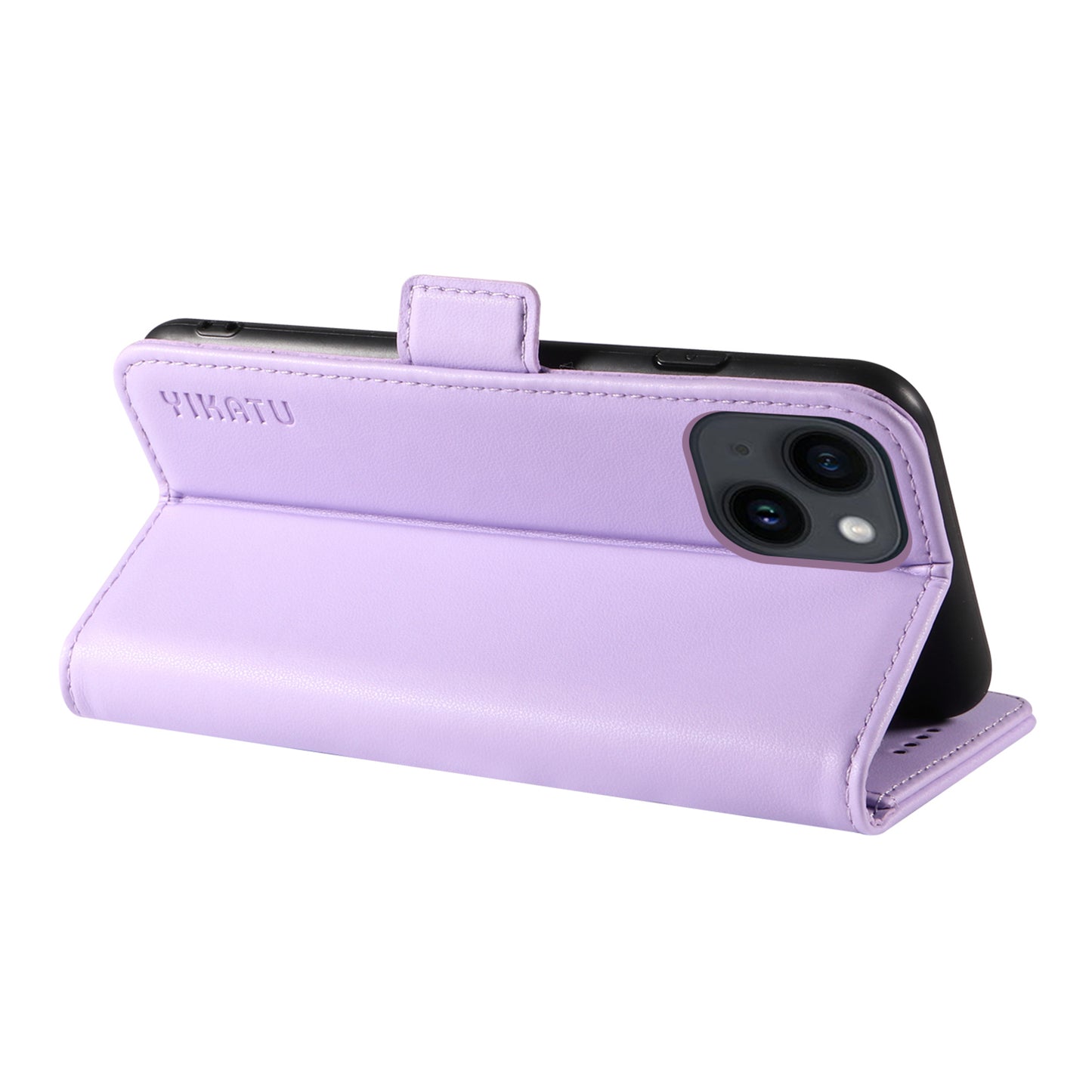 YIKATU YK-003 For iPhone 14 PU Leather Magnetic Flip Case Wallet Stand Protective Cover