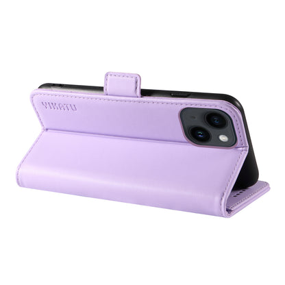 YIKATU YK-003 For iPhone 14 PU Leather Magnetic Flip Case Wallet Stand Protective Cover