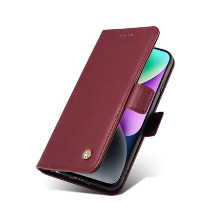 YIKATU YK-003 For iPhone 14 PU Leather Magnetic Flip Case Wallet Stand Protective Cover
