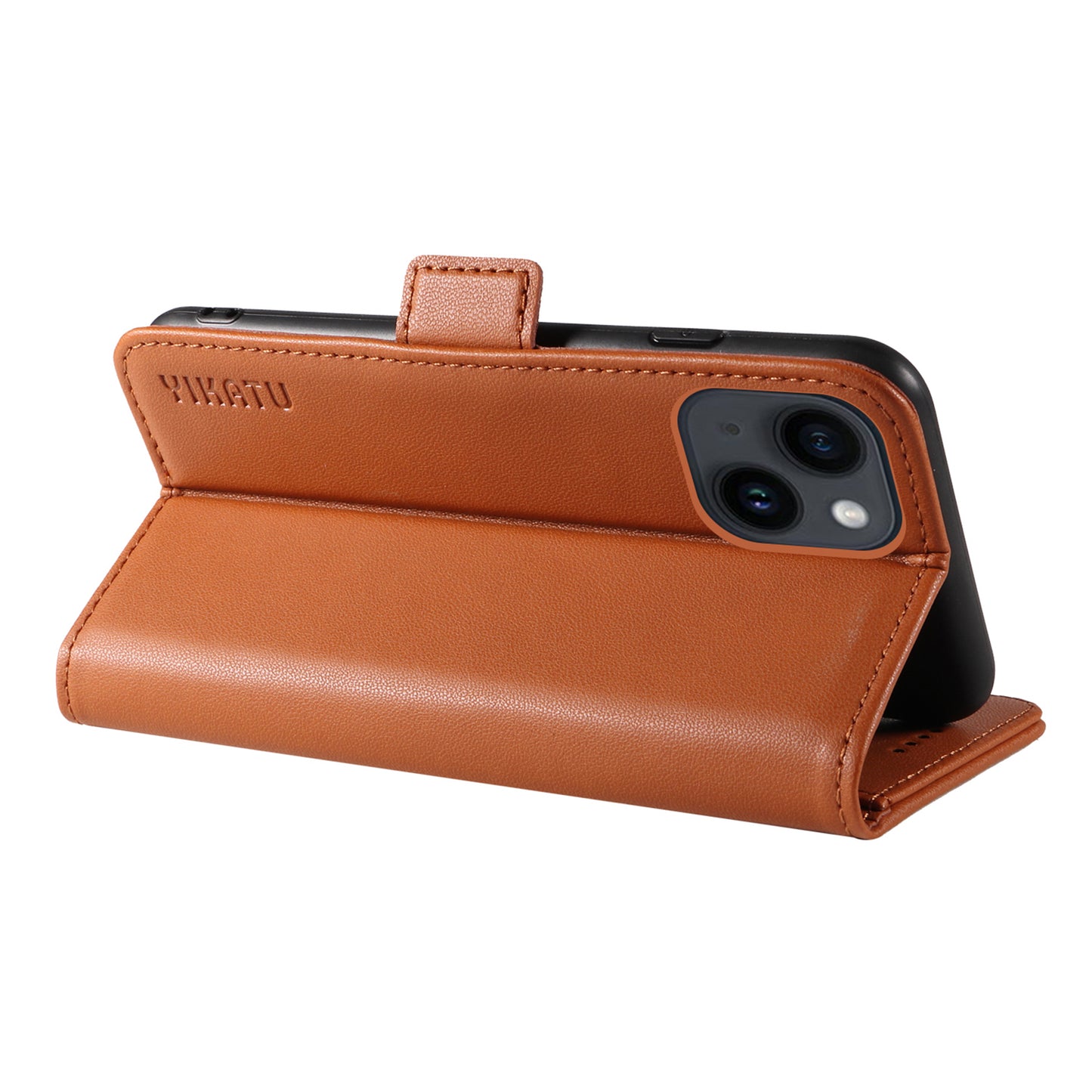 YIKATU YK-003 For iPhone 14 PU Leather Magnetic Flip Case Wallet Stand Protective Cover