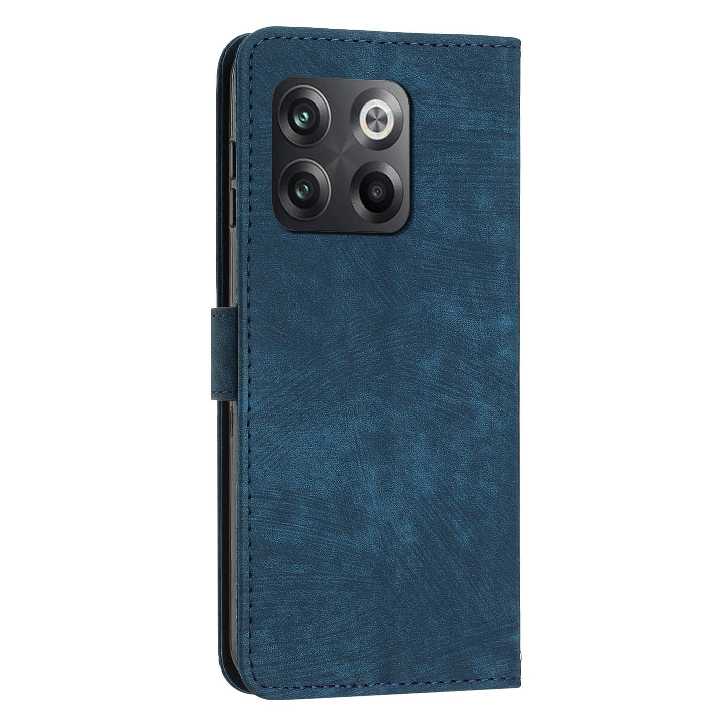 For OnePlus Ace Pro 5G / 10T 5G Imprinted Lines PU Leather Phone Cover Flip Stand Wallet Skin-touch Phone Case