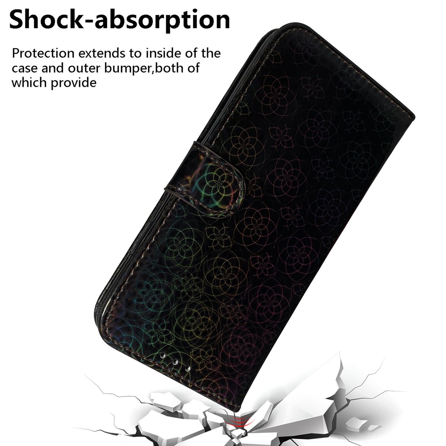 For Xiaomi 13 Lite / Civi 2 5G PU Leather Wallet Phone Case Dazzling Flower Pattern Flip Stand Shockproof Shell
