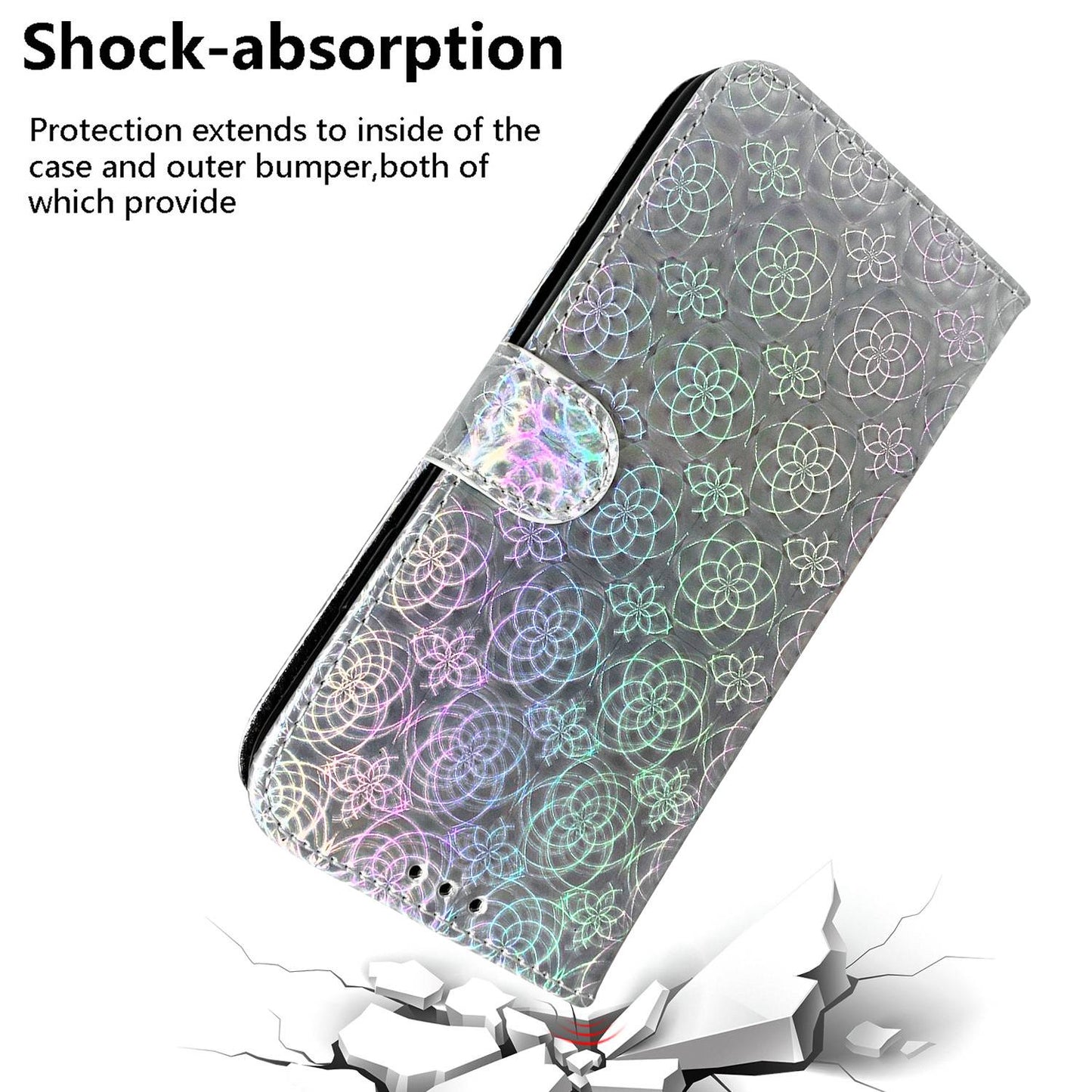 For Xiaomi 13 Lite / Civi 2 5G PU Leather Wallet Phone Case Dazzling Flower Pattern Flip Stand Shockproof Shell