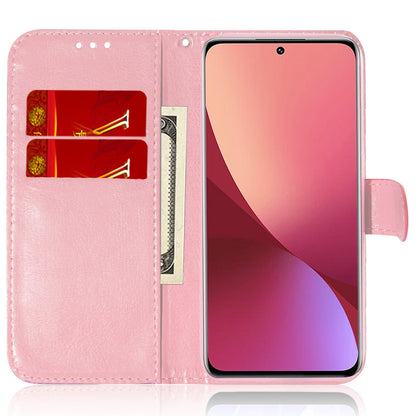 For Xiaomi 13 Lite / Civi 2 5G PU Leather Wallet Phone Case Dazzling Flower Pattern Flip Stand Shockproof Shell