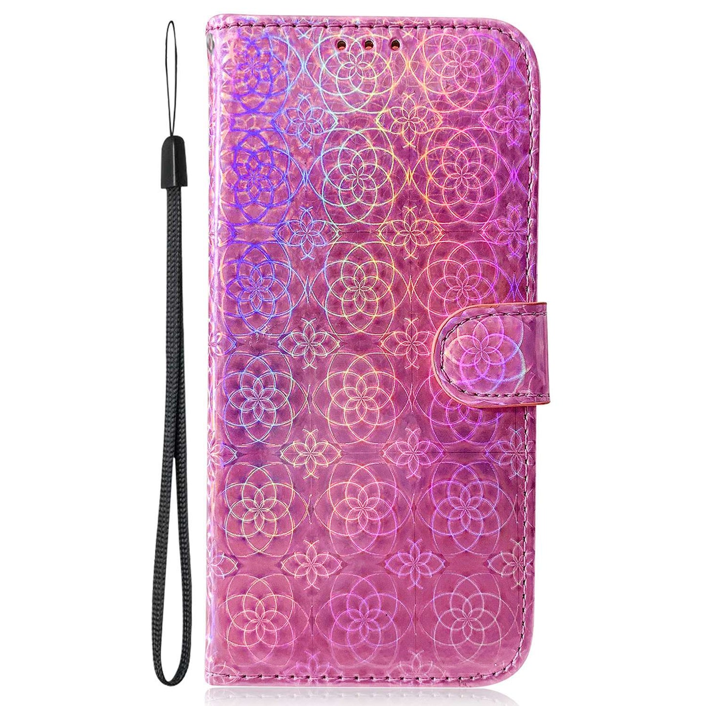 For Xiaomi 13 Lite / Civi 2 5G PU Leather Wallet Phone Case Dazzling Flower Pattern Flip Stand Shockproof Shell