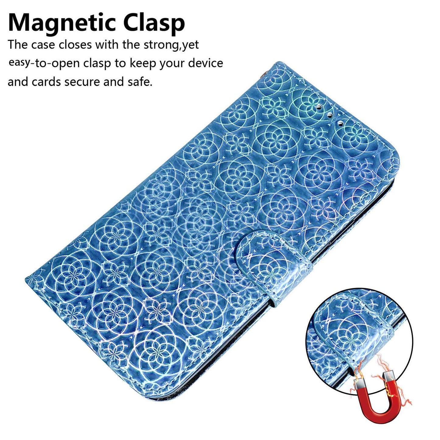 For Xiaomi 13 Lite / Civi 2 5G PU Leather Wallet Phone Case Dazzling Flower Pattern Flip Stand Shockproof Shell