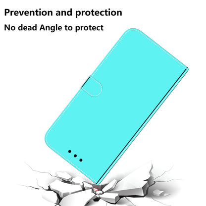 For Xiaomi 13 Lite / Civi 2 5G Mirror-Like Surface Leather Wallet Stand Cover Anti-drop Phone Case with Strap