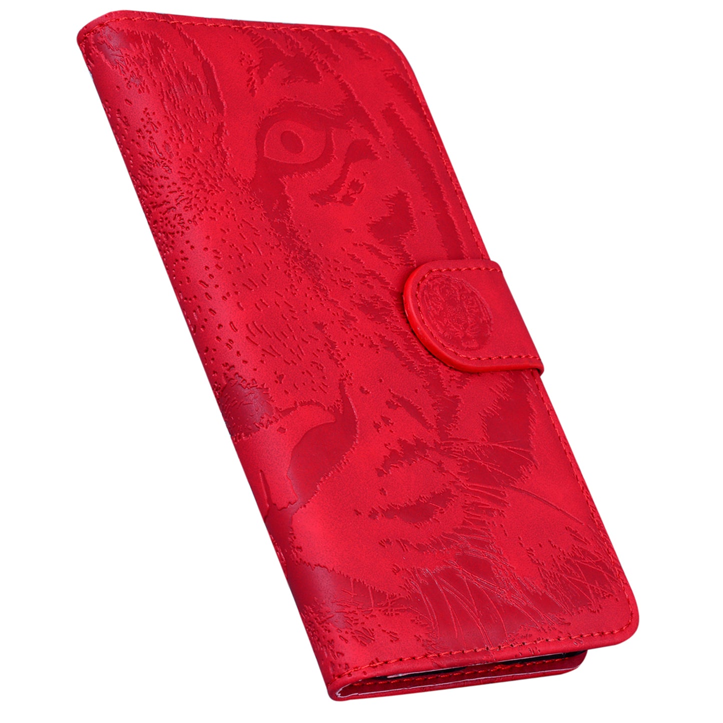 Wallet Stand Case for Xiaomi 13 Lite / Civi 2 5G PU Leather Tiger Imprinted Shockproof Phone Cover