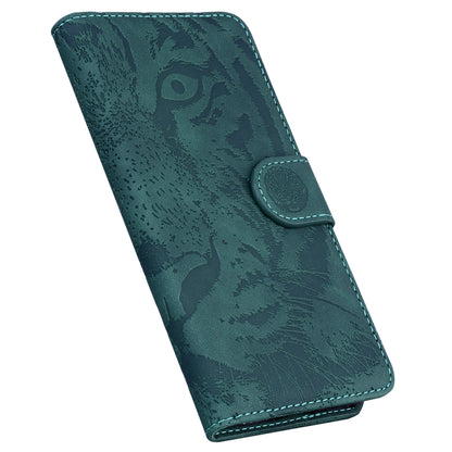 Wallet Stand Case for Xiaomi 13 Lite / Civi 2 5G PU Leather Tiger Imprinted Shockproof Phone Cover