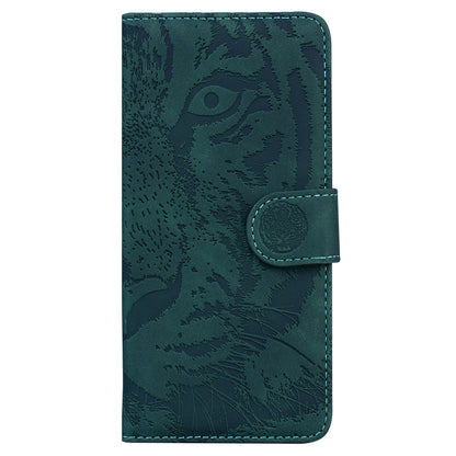 Wallet Stand Case for Xiaomi 13 Lite / Civi 2 5G PU Leather Tiger Imprinted Shockproof Phone Cover