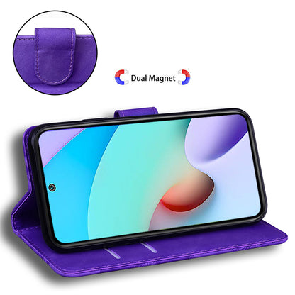 Wallet Stand Case for Xiaomi 13 Lite / Civi 2 5G PU Leather Tiger Imprinted Shockproof Phone Cover