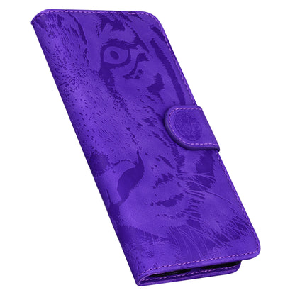 Wallet Stand Case for Xiaomi 13 Lite / Civi 2 5G PU Leather Tiger Imprinted Shockproof Phone Cover
