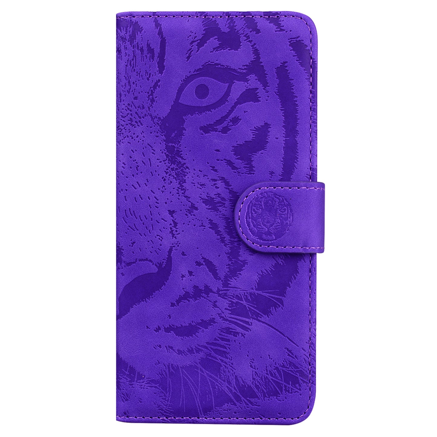 Wallet Stand Case for Xiaomi 13 Lite / Civi 2 5G PU Leather Tiger Imprinted Shockproof Phone Cover