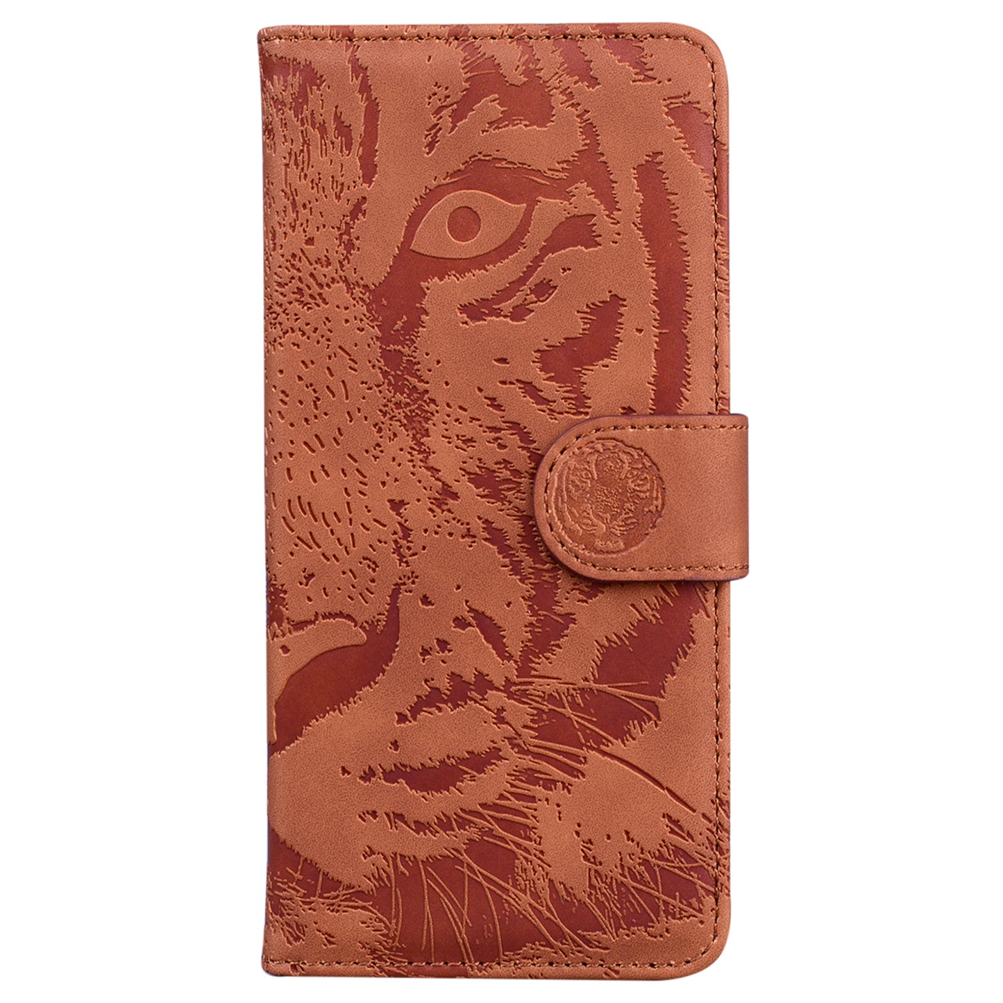 Wallet Stand Case for Xiaomi 13 Lite / Civi 2 5G PU Leather Tiger Imprinted Shockproof Phone Cover