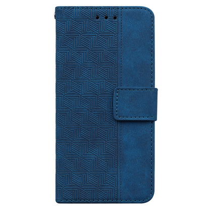 For Xiaomi 13 Lite / Civi 2 5G Wallet Leather Case Geometry Pattern Imprinted Phone Stand Cover
