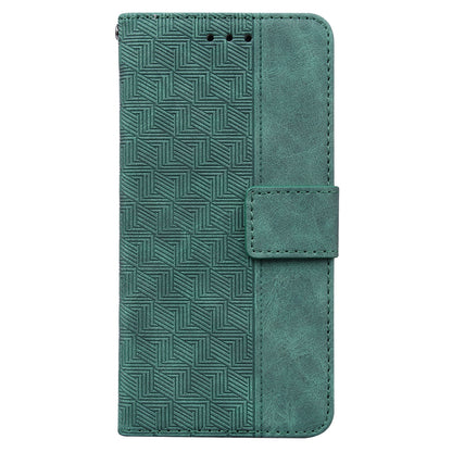 For Xiaomi 13 Lite / Civi 2 5G Wallet Leather Case Geometry Pattern Imprinted Phone Stand Cover