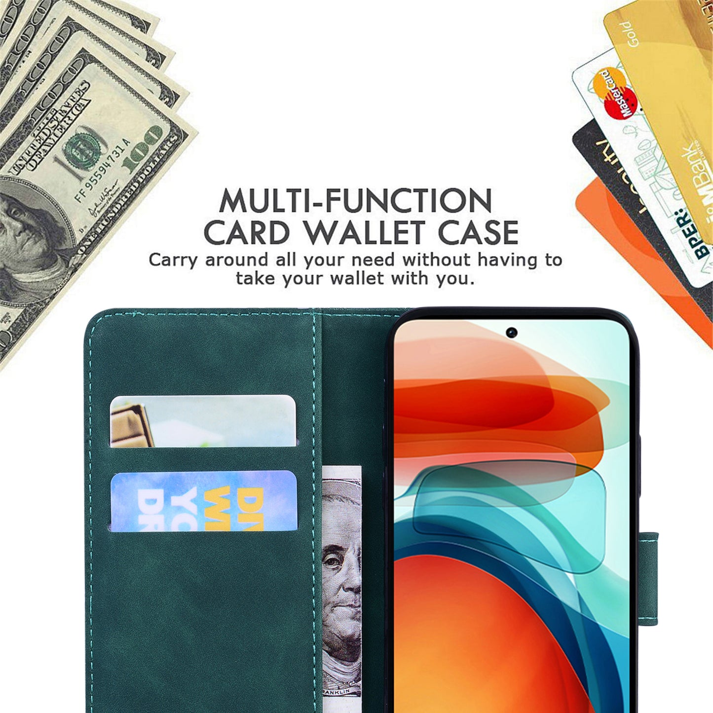 Wallet Cover for Xiaomi 13 Lite / Civi 2 5G Butterfly Printing Skin-touch PU Leather Flip Stand Phone Case