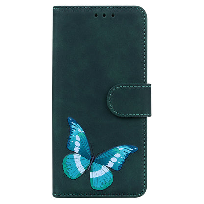 Wallet Cover for Xiaomi 13 Lite / Civi 2 5G Butterfly Printing Skin-touch PU Leather Flip Stand Phone Case