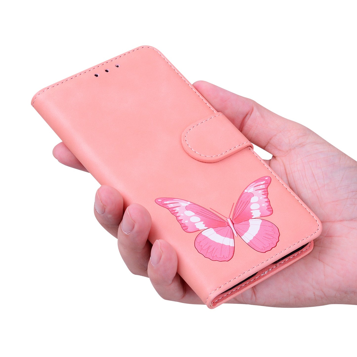 Wallet Cover for Xiaomi 13 Lite / Civi 2 5G Butterfly Printing Skin-touch PU Leather Flip Stand Phone Case