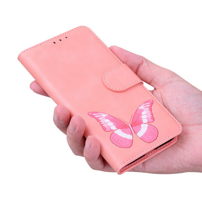 Wallet Cover for Xiaomi 13 Lite / Civi 2 5G Butterfly Printing Skin-touch PU Leather Flip Stand Phone Case