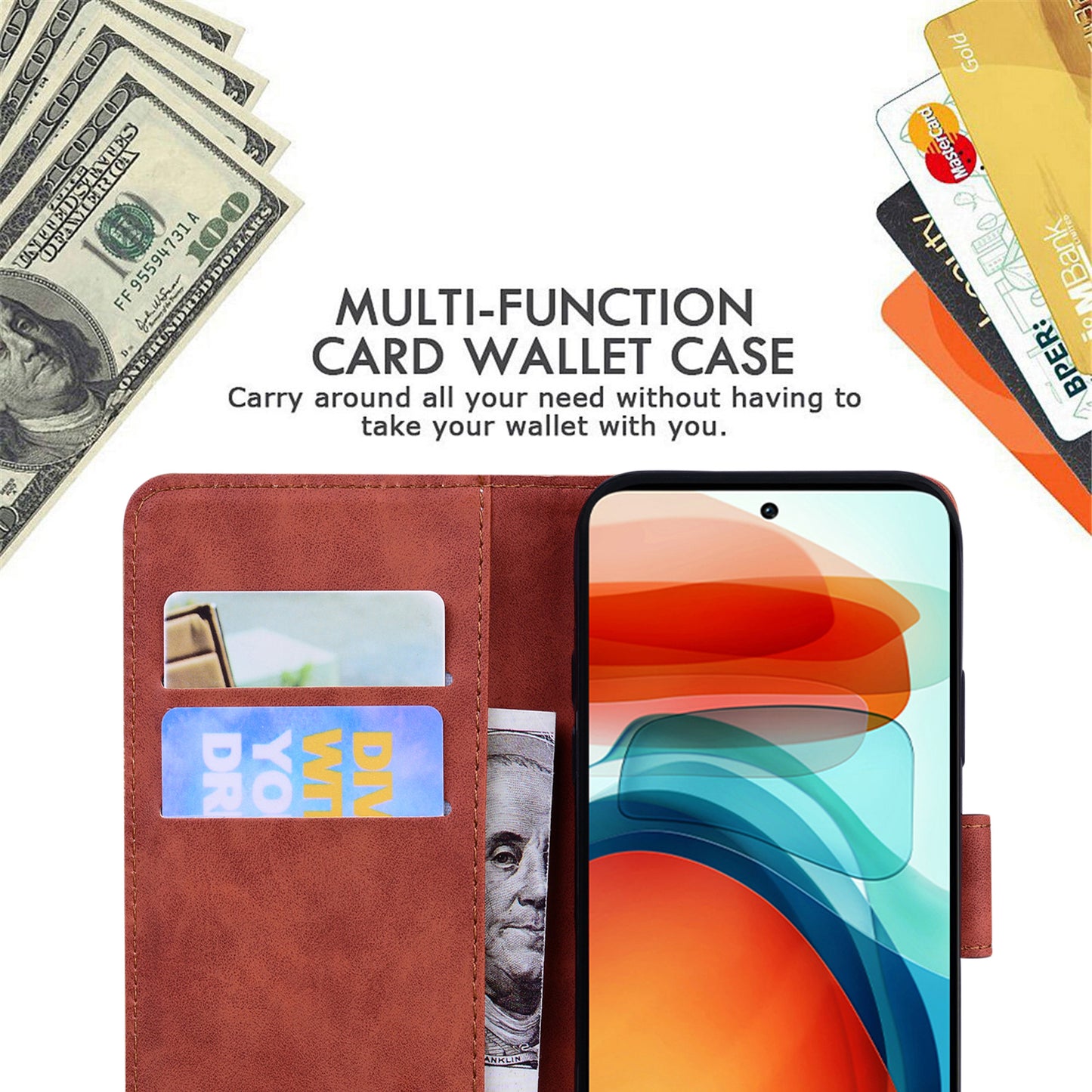 Wallet Cover for Xiaomi 13 Lite / Civi 2 5G Butterfly Printing Skin-touch PU Leather Flip Stand Phone Case