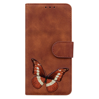 Wallet Cover for Xiaomi 13 Lite / Civi 2 5G Butterfly Printing Skin-touch PU Leather Flip Stand Phone Case