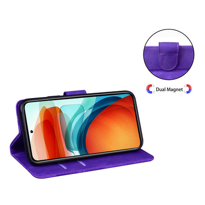 Wallet Cover for Xiaomi 13 Lite / Civi 2 5G Butterfly Printing Skin-touch PU Leather Flip Stand Phone Case