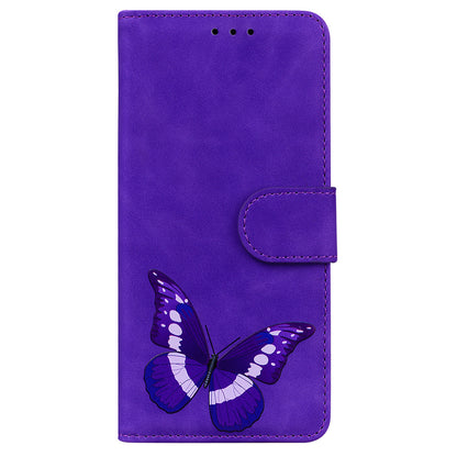 Wallet Cover for Xiaomi 13 Lite / Civi 2 5G Butterfly Printing Skin-touch PU Leather Flip Stand Phone Case