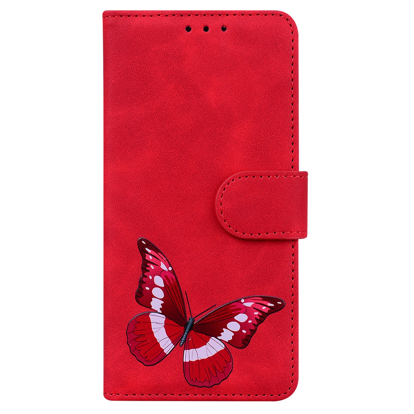 Wallet Cover for Xiaomi 13 Lite / Civi 2 5G Butterfly Printing Skin-touch PU Leather Flip Stand Phone Case