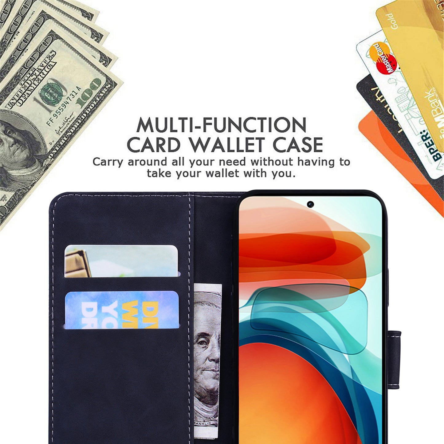 Wallet Cover for Xiaomi 13 Lite / Civi 2 5G Butterfly Printing Skin-touch PU Leather Flip Stand Phone Case